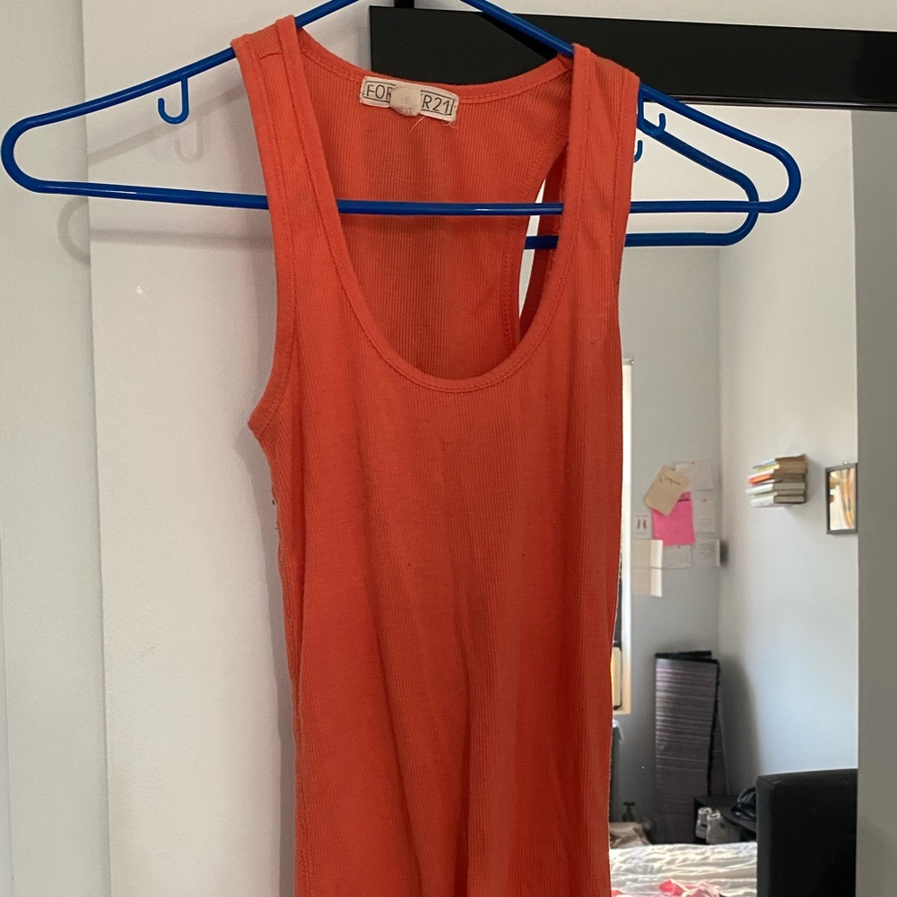 Orange tank top